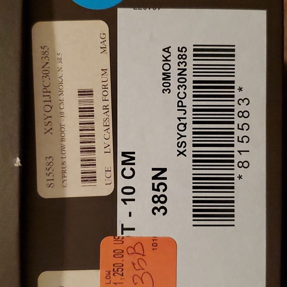 Louis Vuitton Cyprus Moca (Brown/Beige) Open Toe Booties - Size 38-1/2 Used EUC - Picture 12 of 16